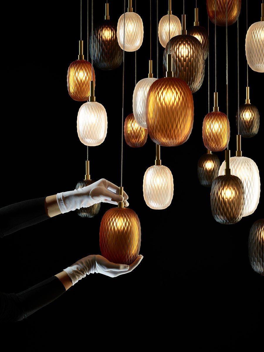 Chromatic Gem Drop Chandelier