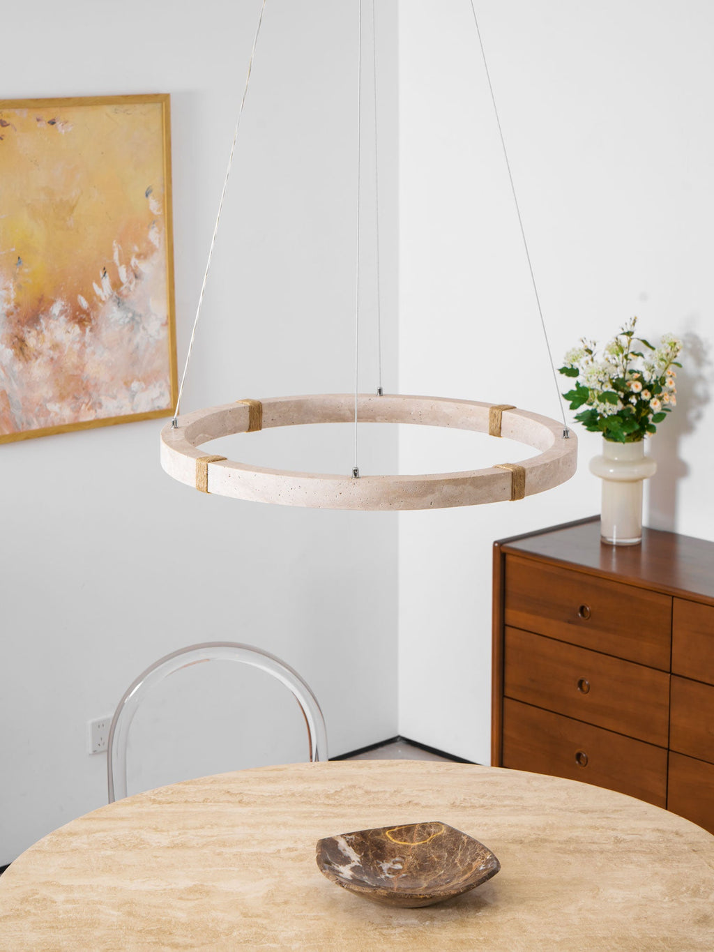 Подвесной светильник Circle Travertine