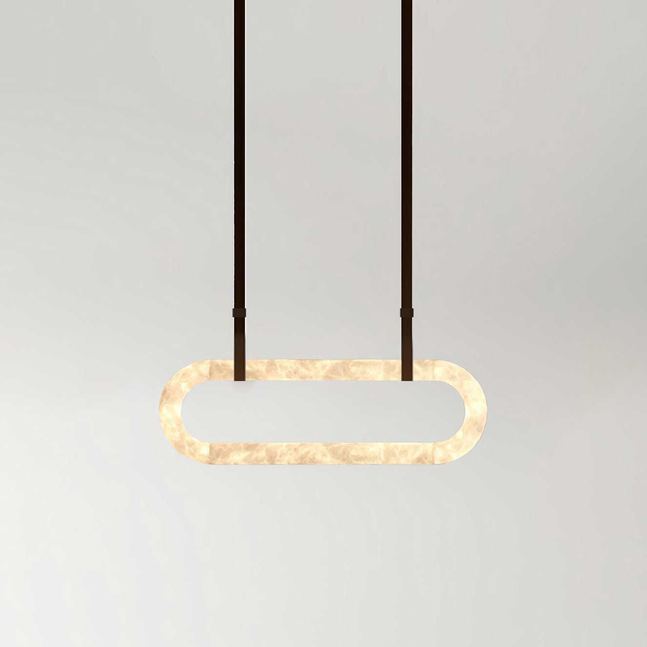 Circle Alabaster Chandelier - DEPRIMO