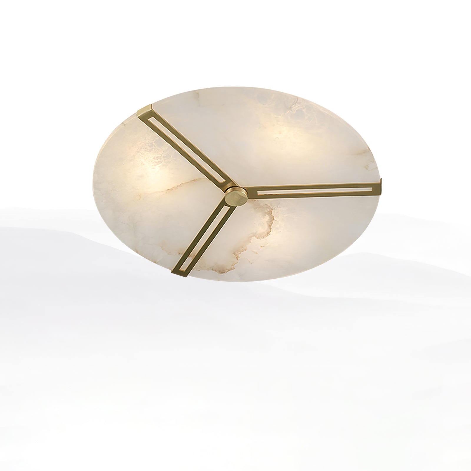 Потолочный светильник из алебастра Clocks