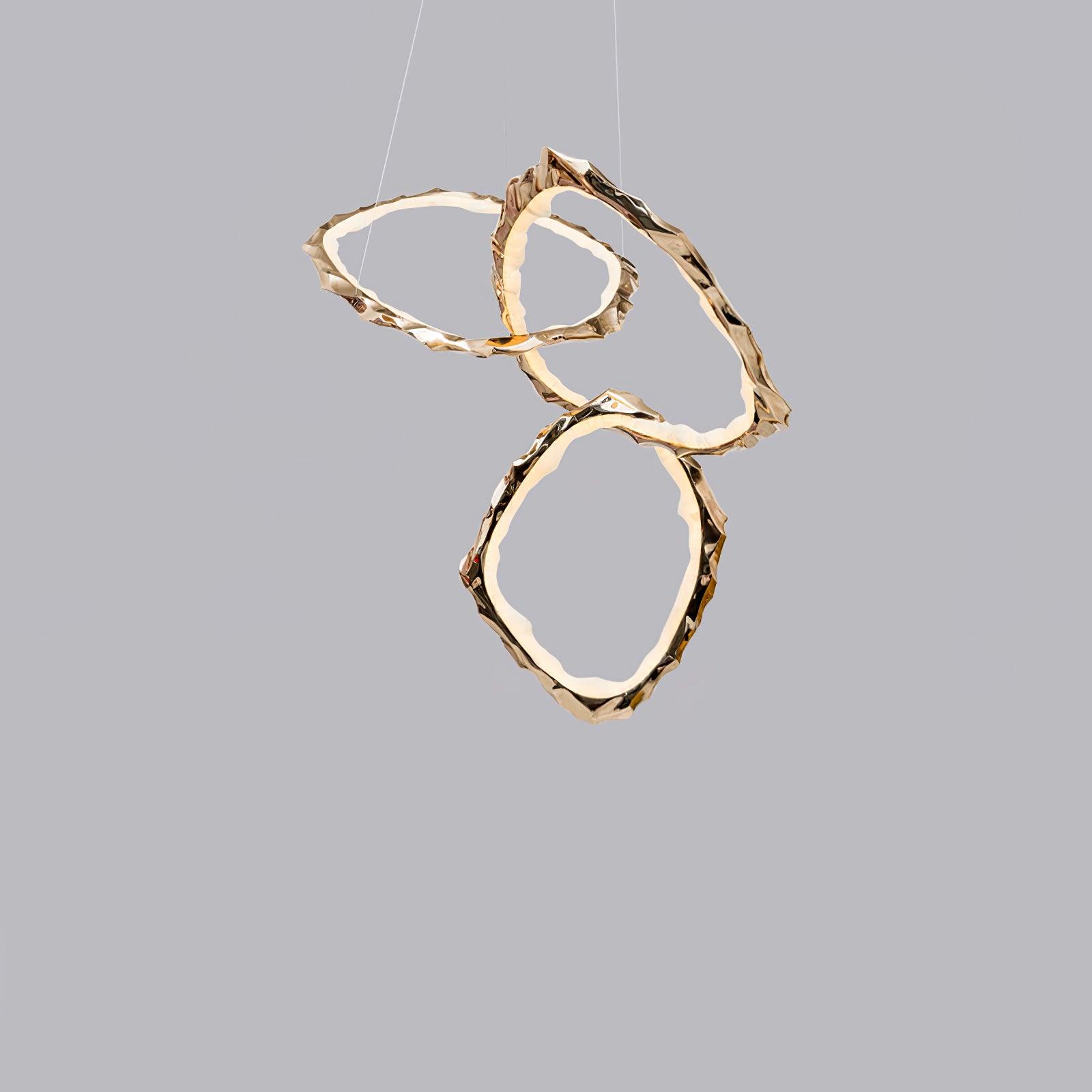Cloud Rings Series Brass Chandelier - DEPRIMO