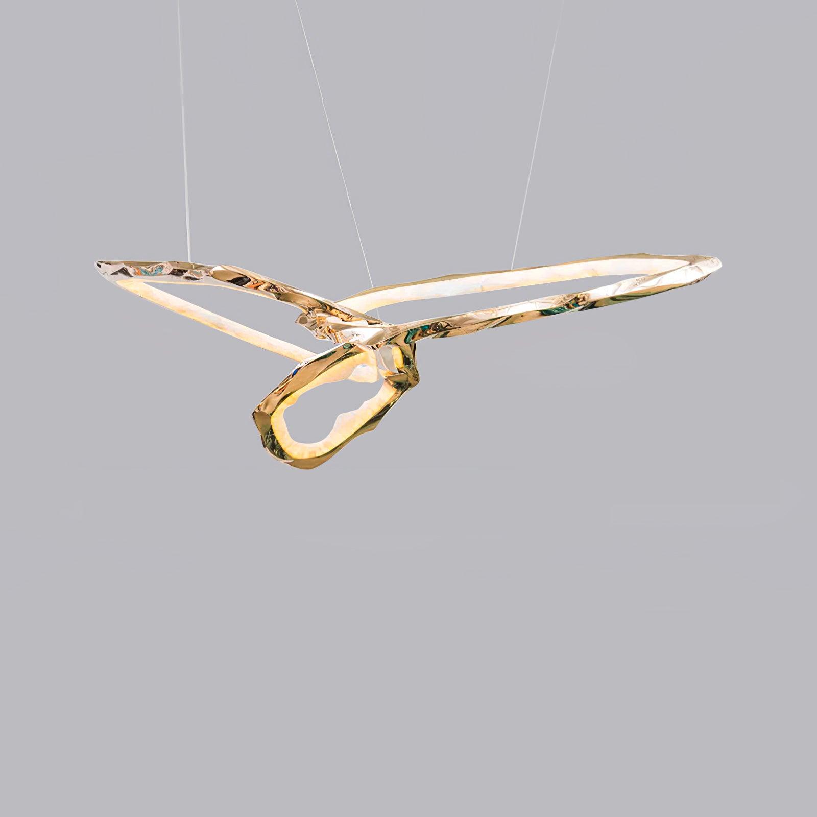 Cloud Rings Series Brass Chandelier - DEPRIMO