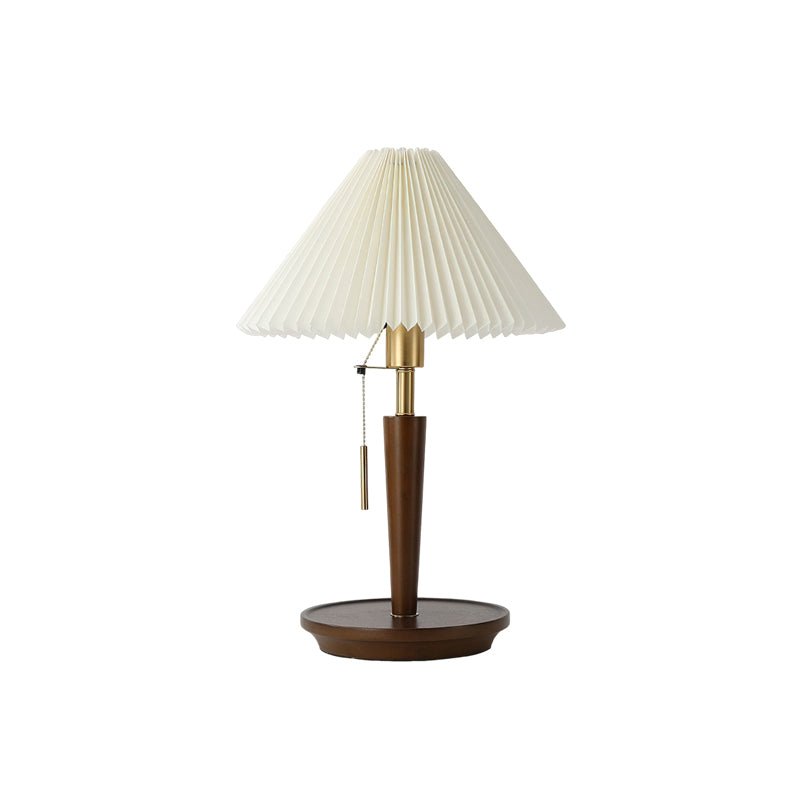 Cone Pleated Fabric Table Lamp - Vakkerlight
