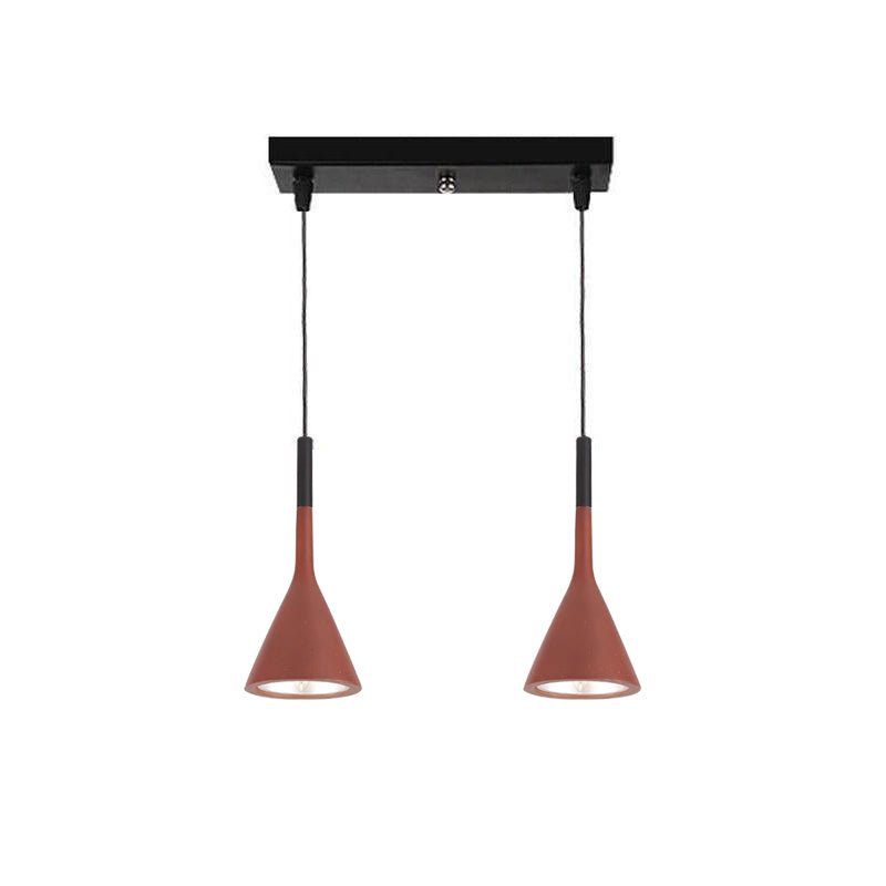 Conical Concrete Pendant Light - DEPRIMO