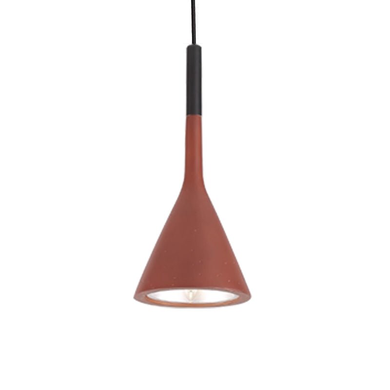 Conical Concrete Pendant Light - DEPRIMO