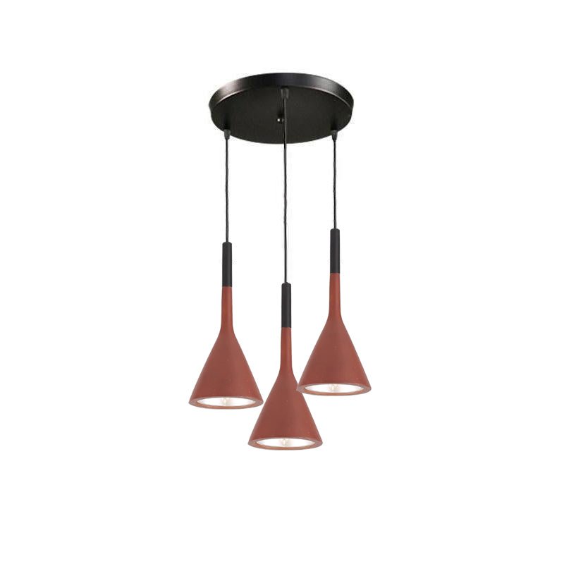 Conical Concrete Pendant Light - DEPRIMO