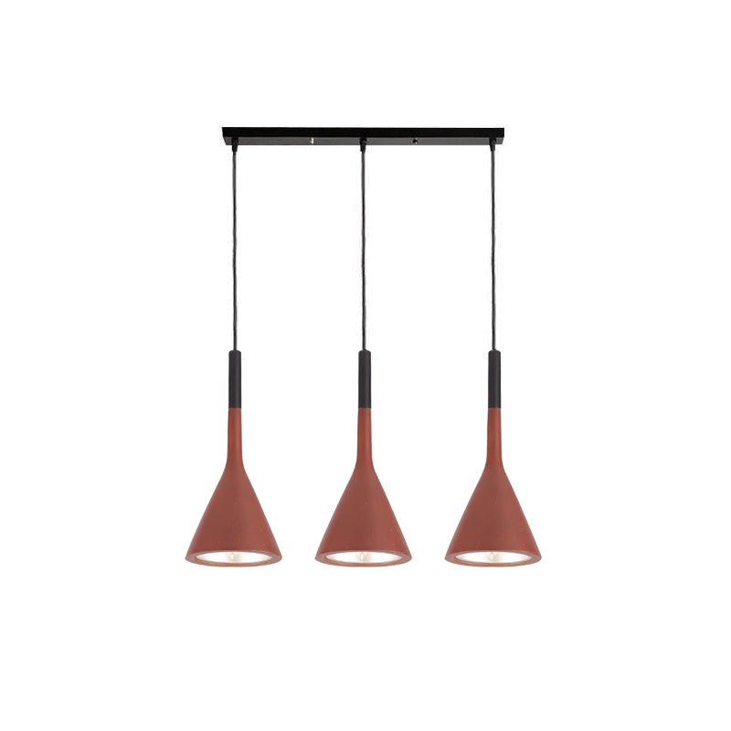 Conical Concrete Pendant Light - DEPRIMO