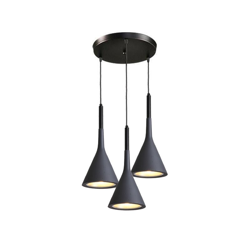 Conical Concrete Pendant Light - DEPRIMO