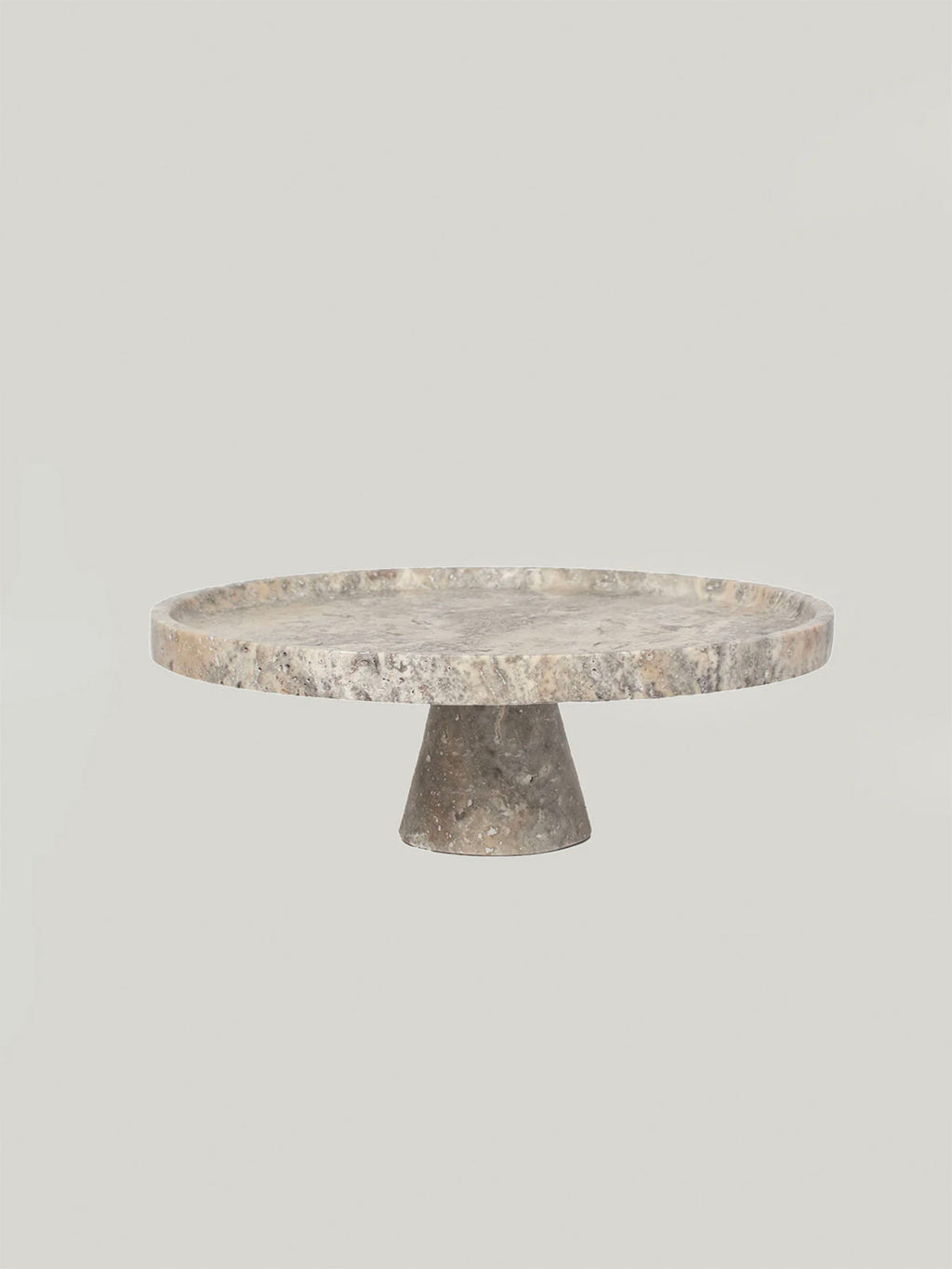 Crimson Marquina Marble Pedestal Tray