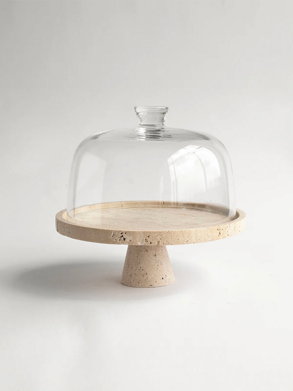 Crimson Marquina Marble Pedestal Tray