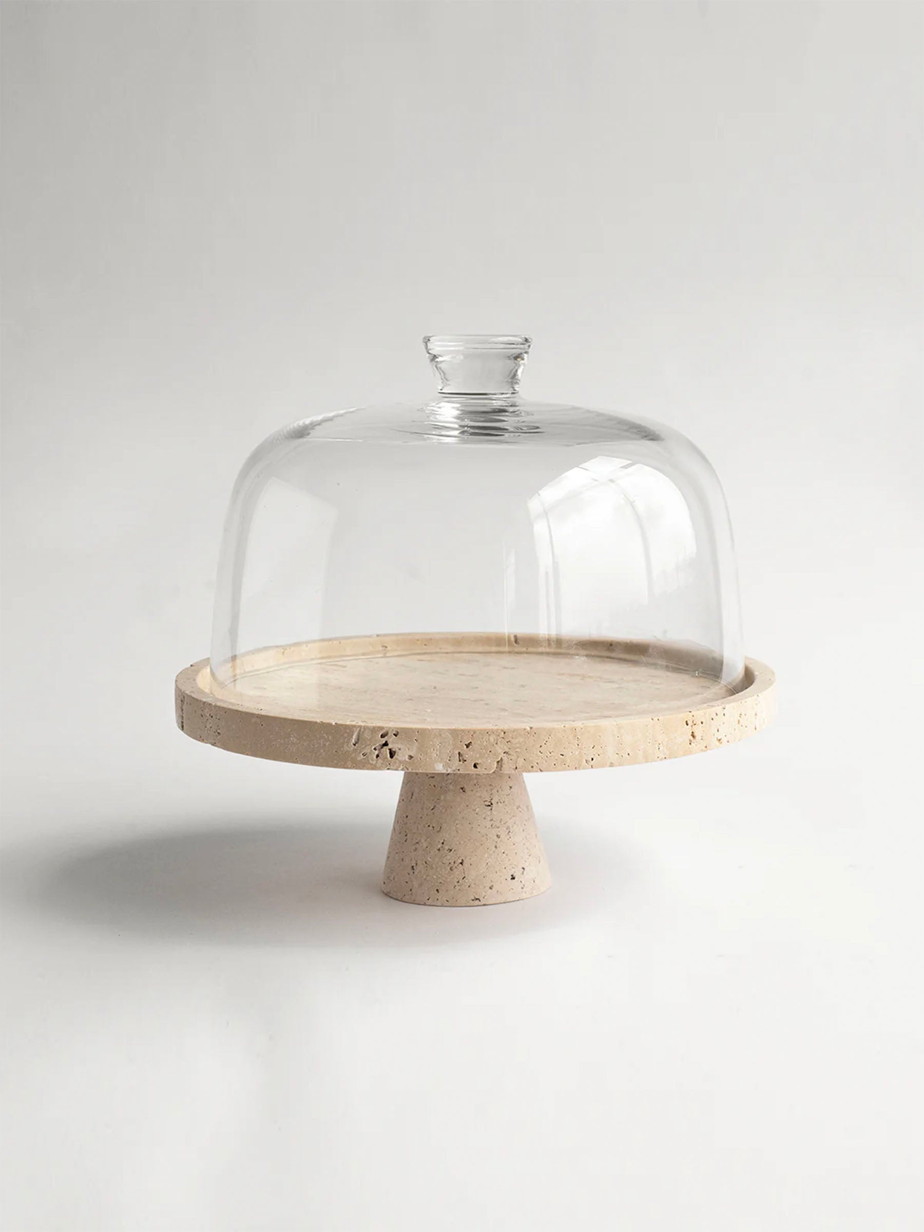 Crimson Marquina Marble Pedestal Tray