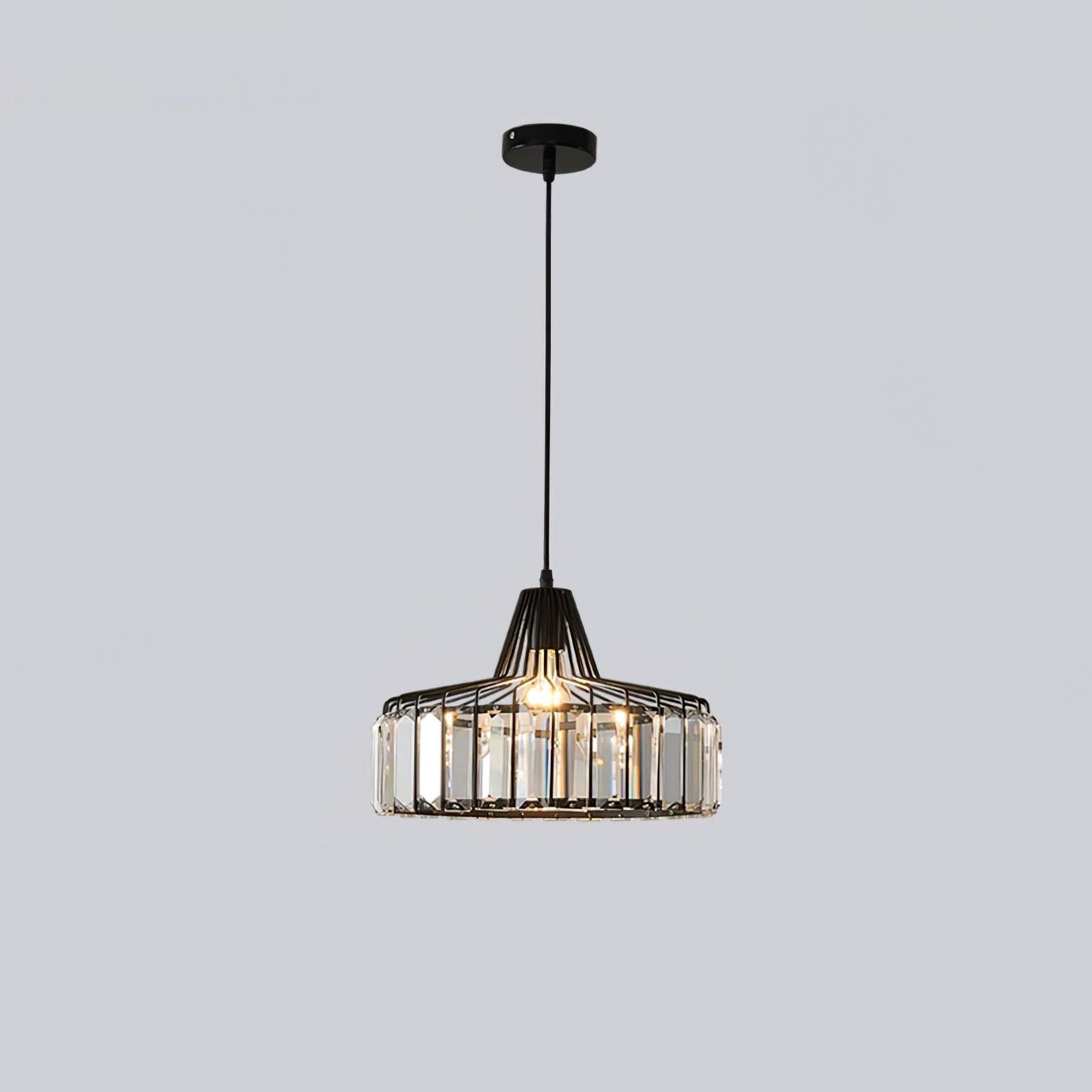 Crystal Drum Pendant Lamp - DEPRIMO