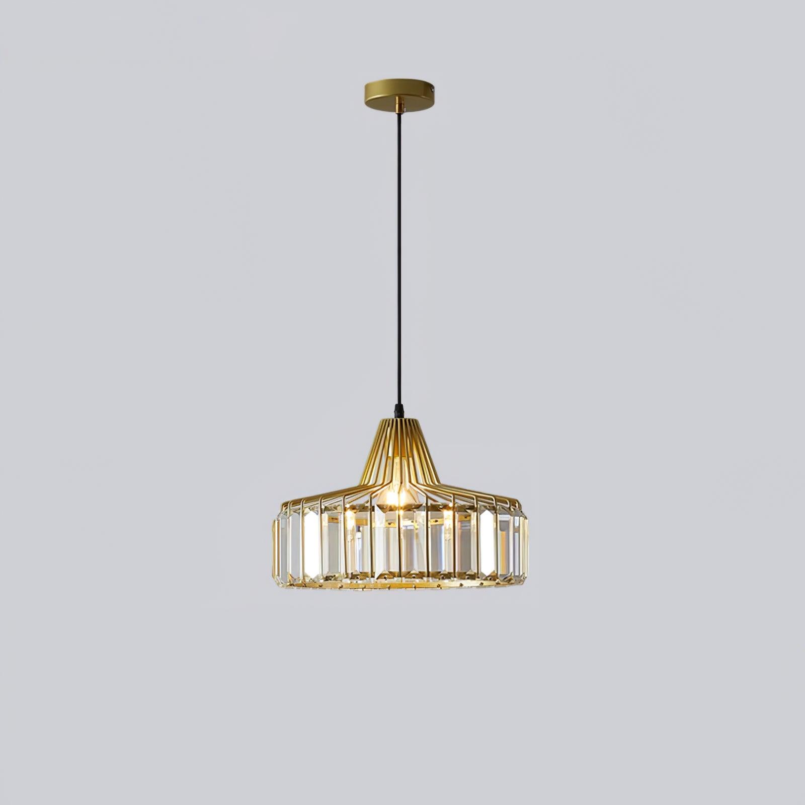 Crystal Drum Pendant Lamp - DEPRIMO