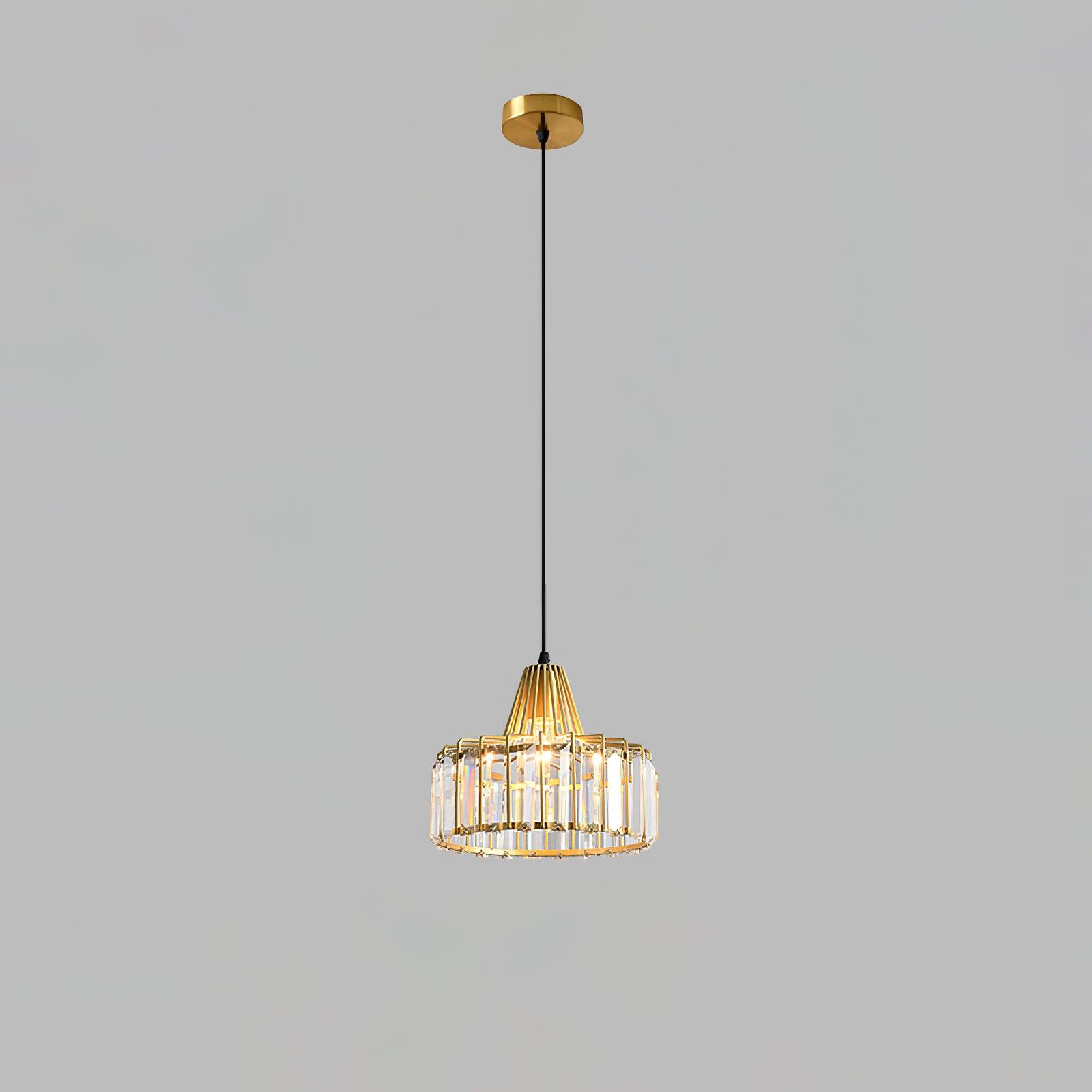 Crystal Drum Pendant Lamp - DEPRIMO