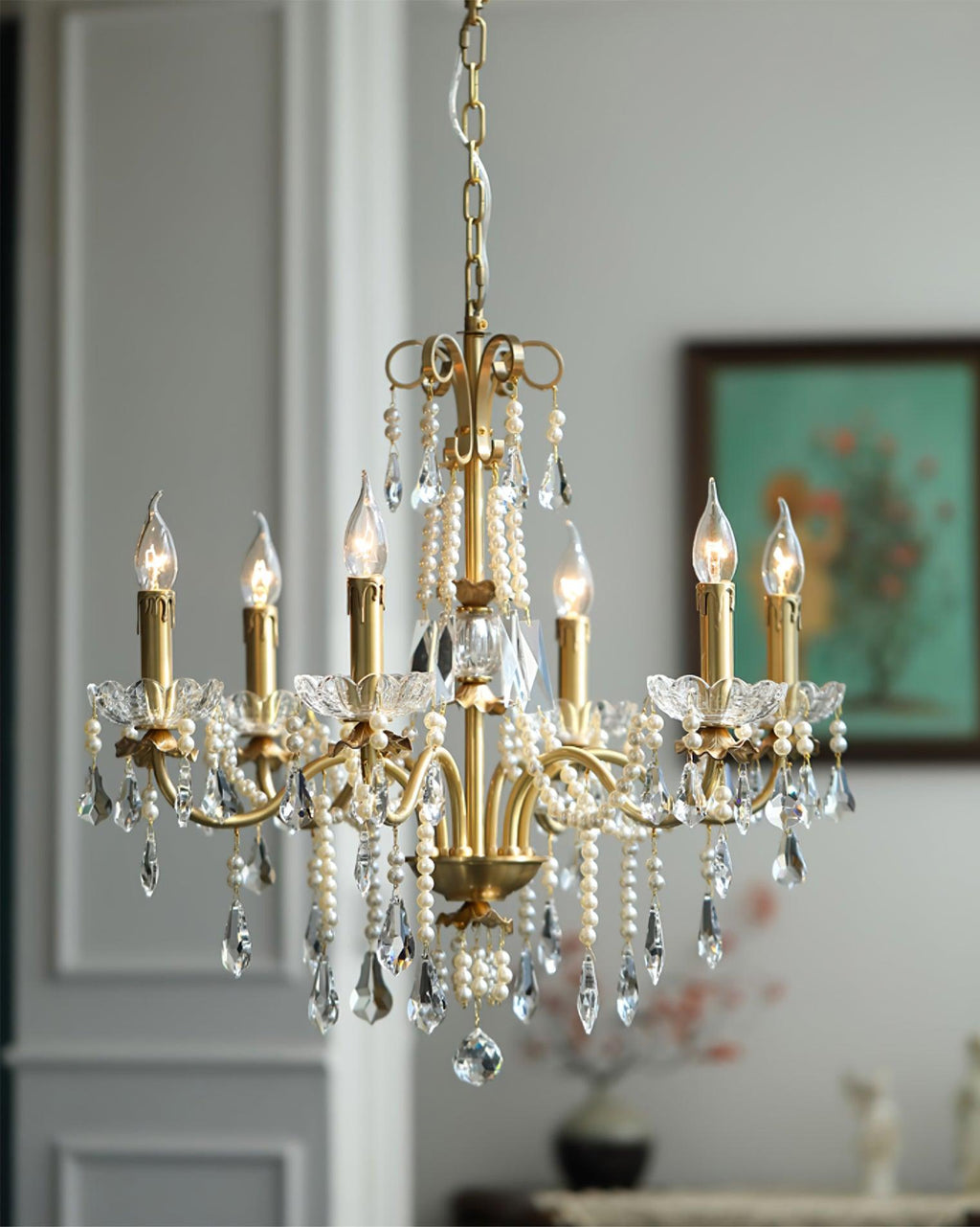 Хрустальная люстра Crystal Pearl