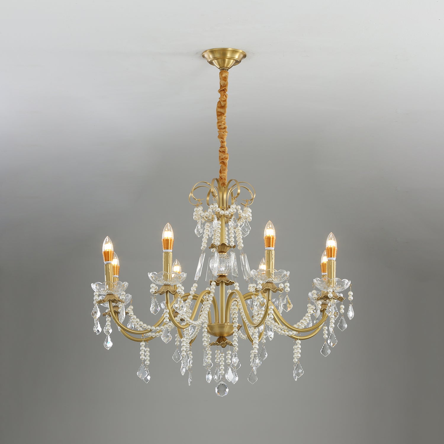 Crystal Pearl Chandelier
