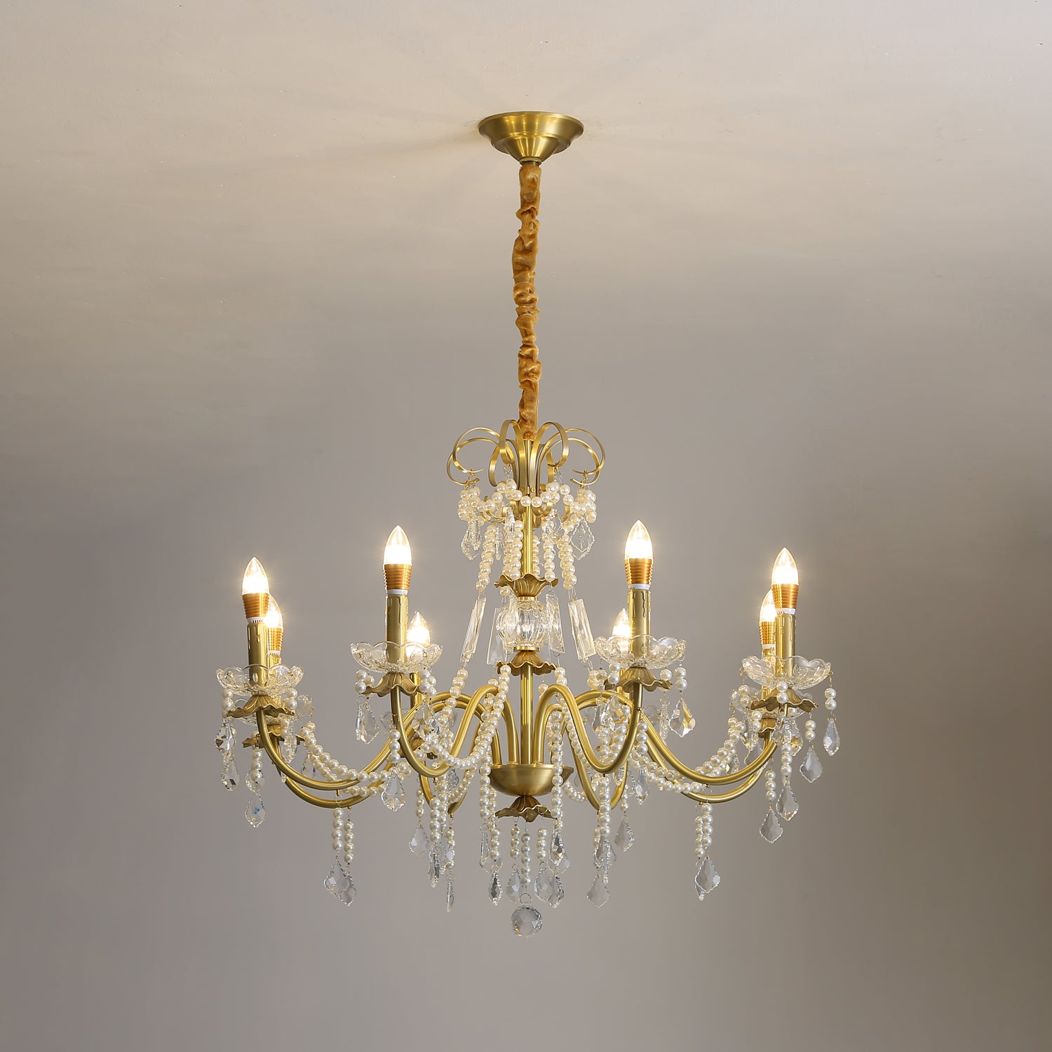 Crystal Pearl Chandelier