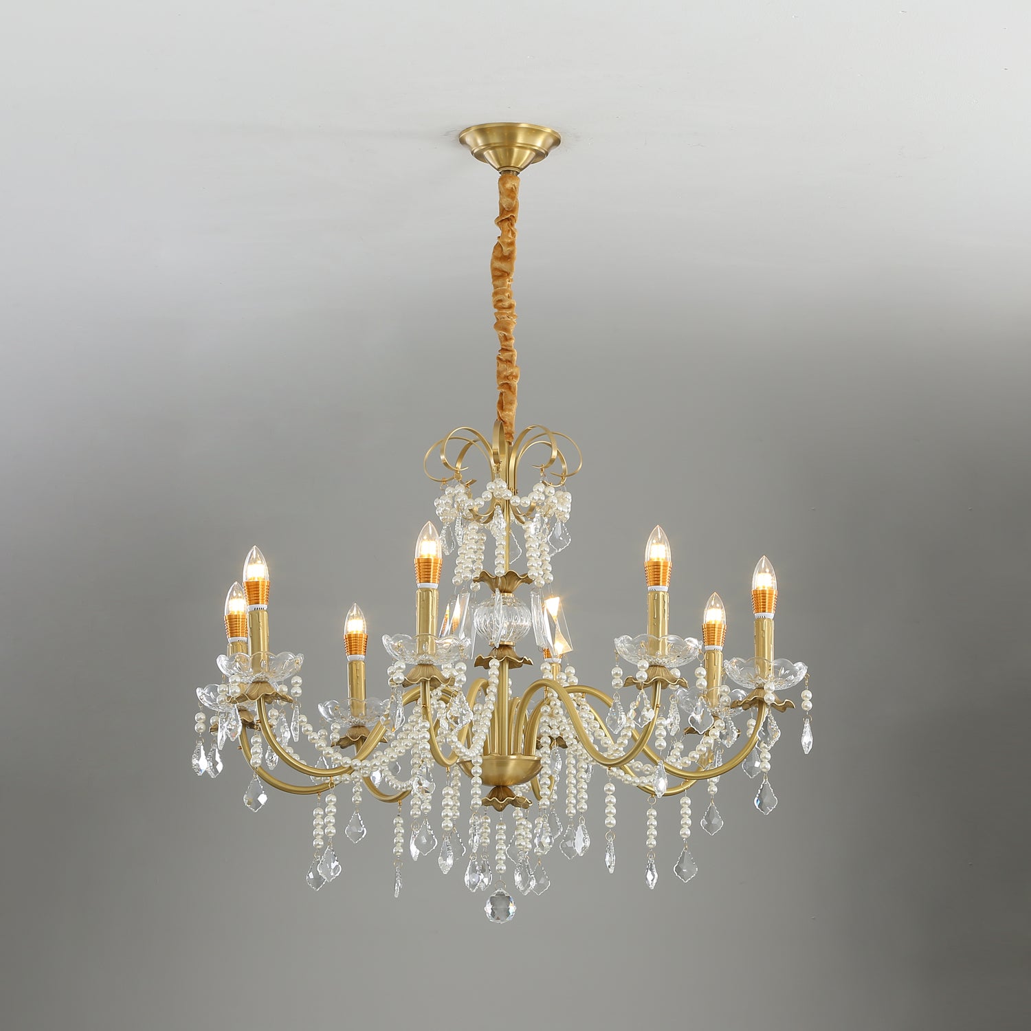 Crystal Pearl Chandelier