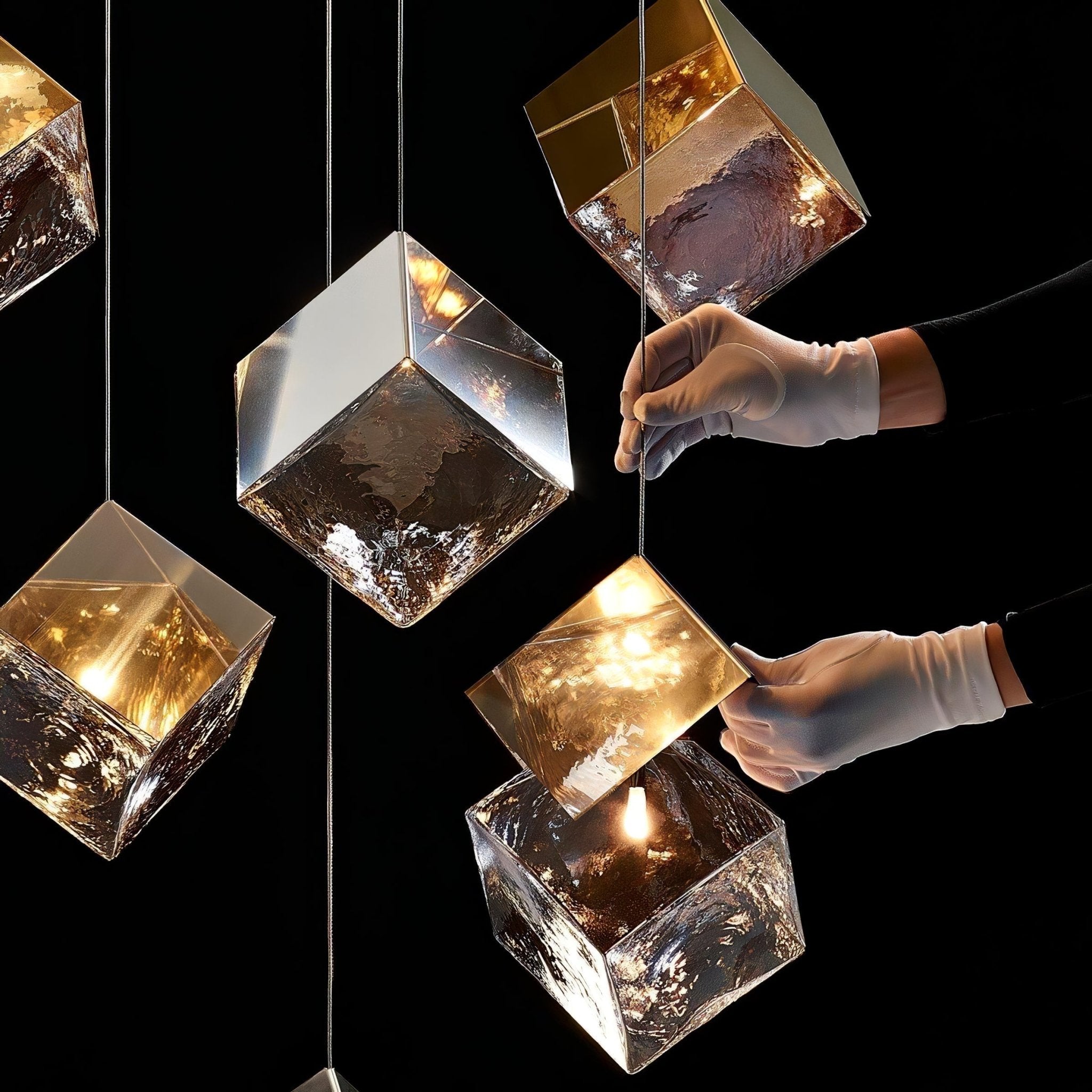 Каскадная люстра Cubic Luster