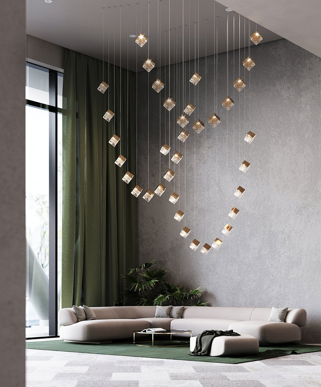 Каскадная люстра Cubic Luster