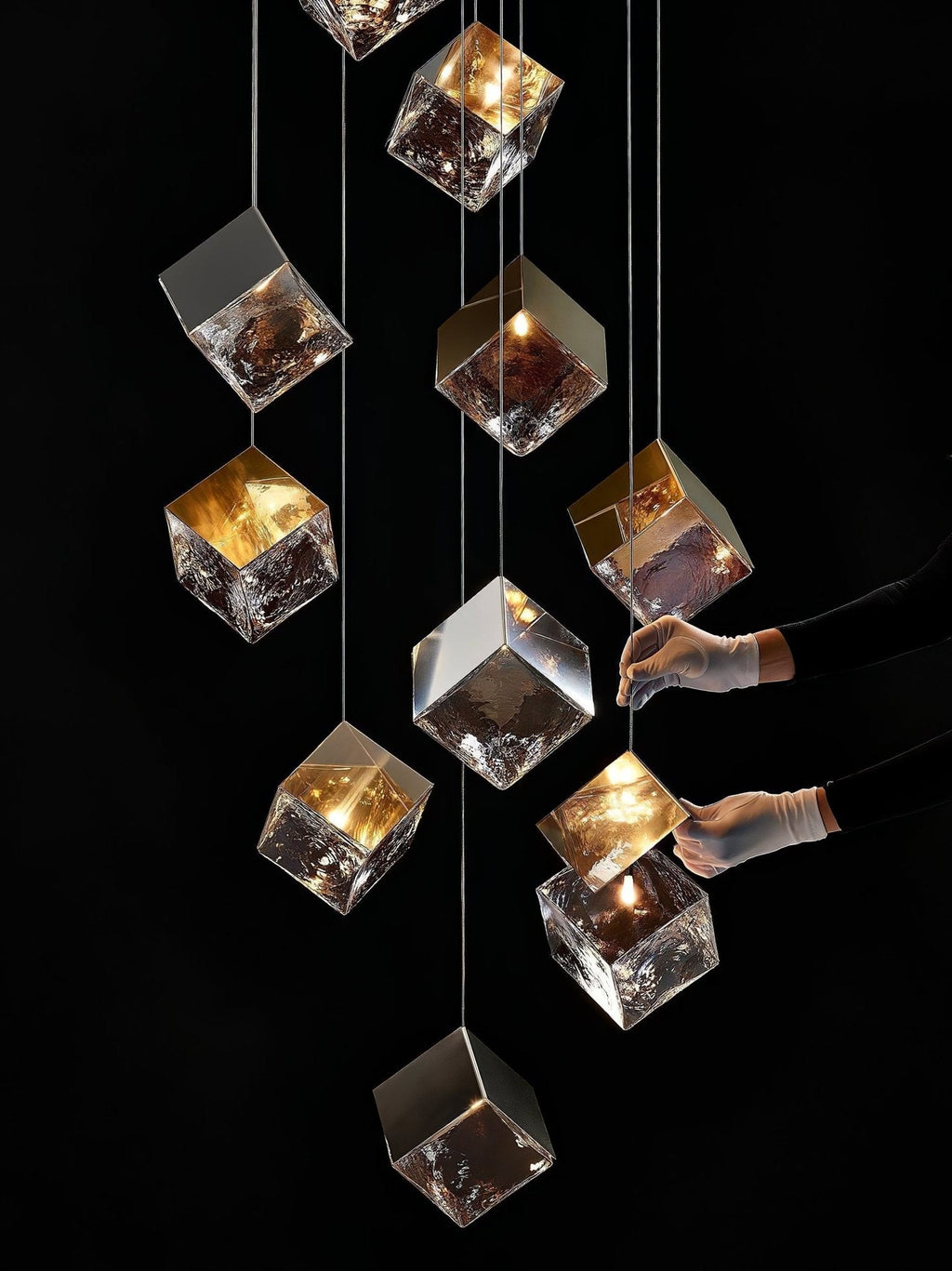 Каскадная люстра Cubic Luster