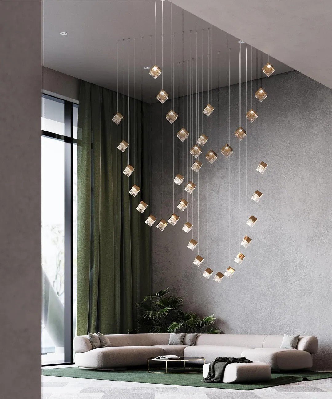 Каскадная люстра Cubic Luster