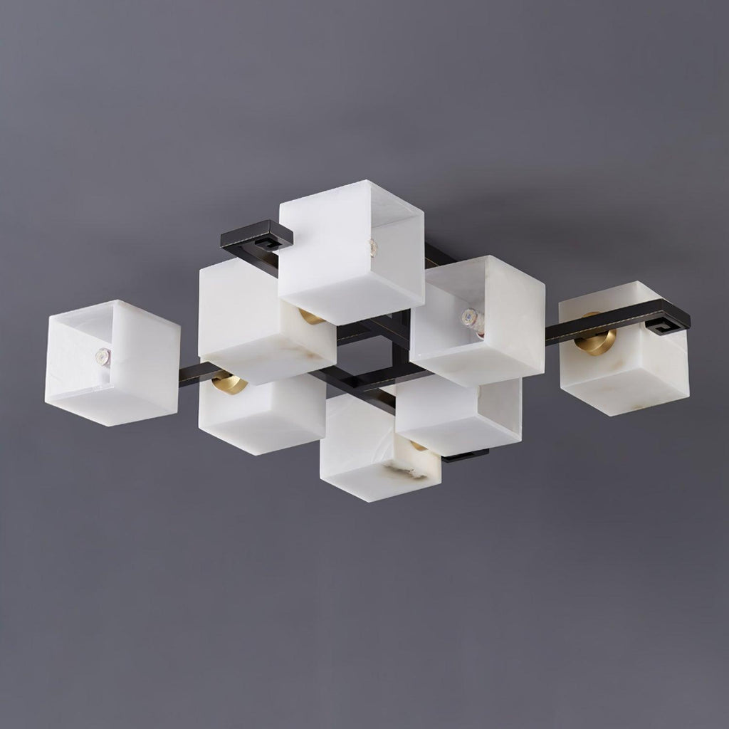 Кубічна алебастрова люстра-кластер