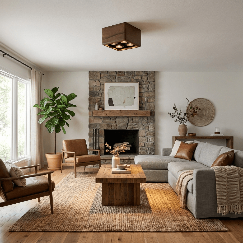 Потолочный светильник Cubro Wood