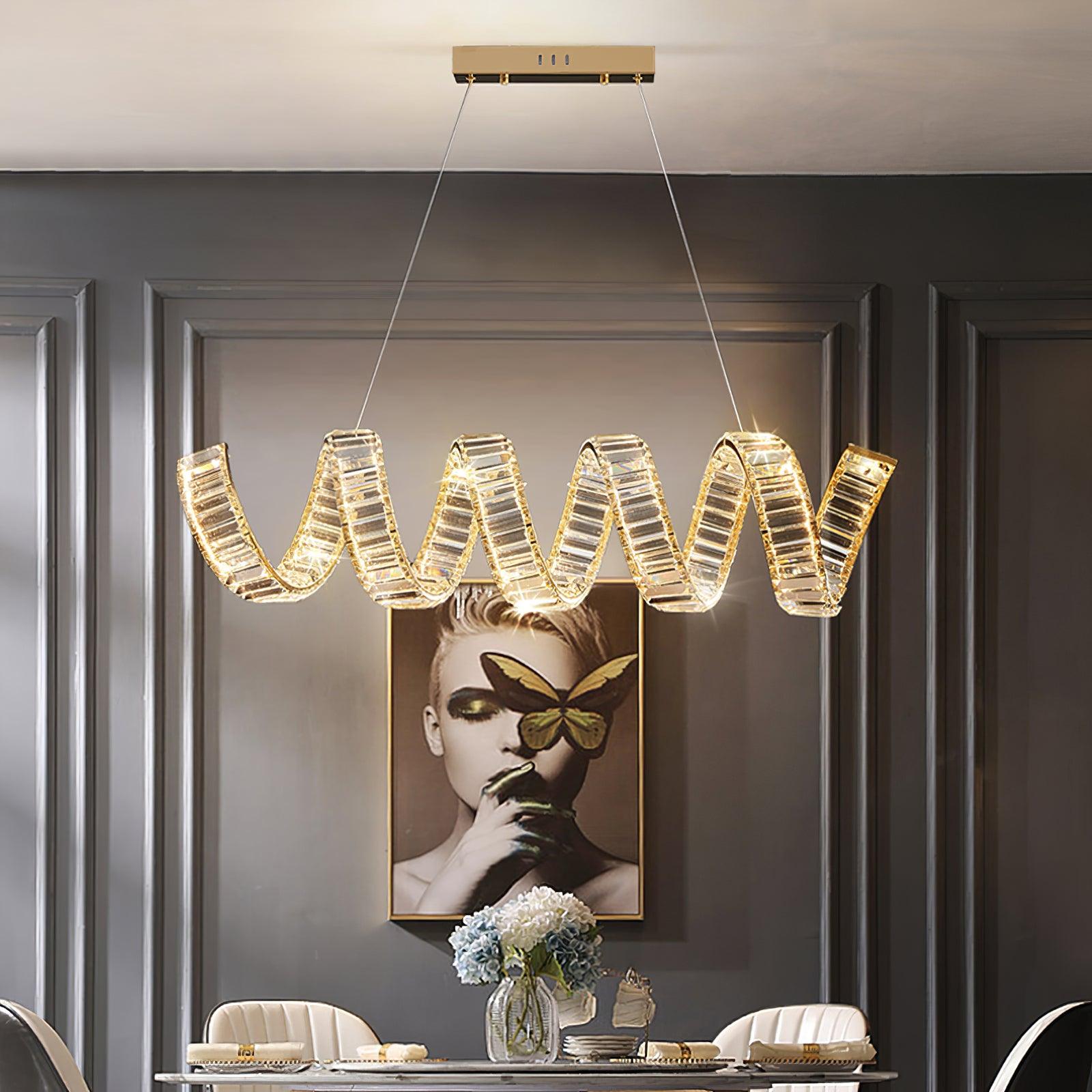 Вигнута світлодіодна люстра