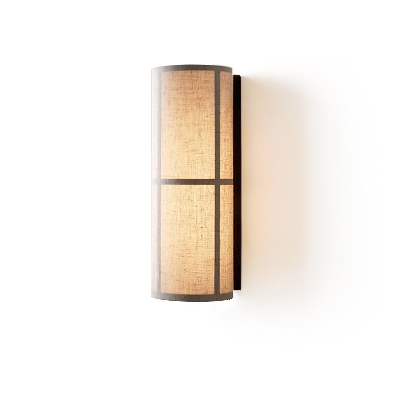 Циліндричний тканинний настінний світильник
