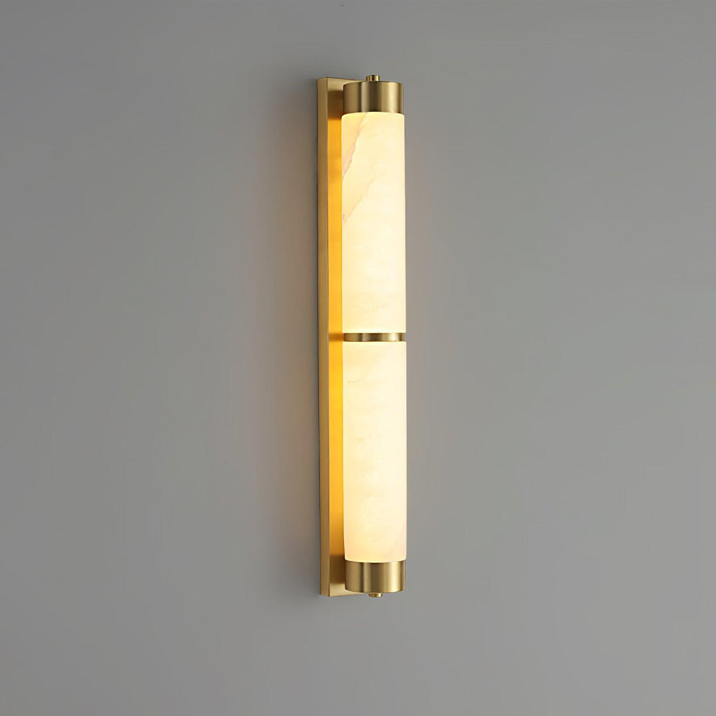 Настінний світильник Cylindra Alabaster Brass