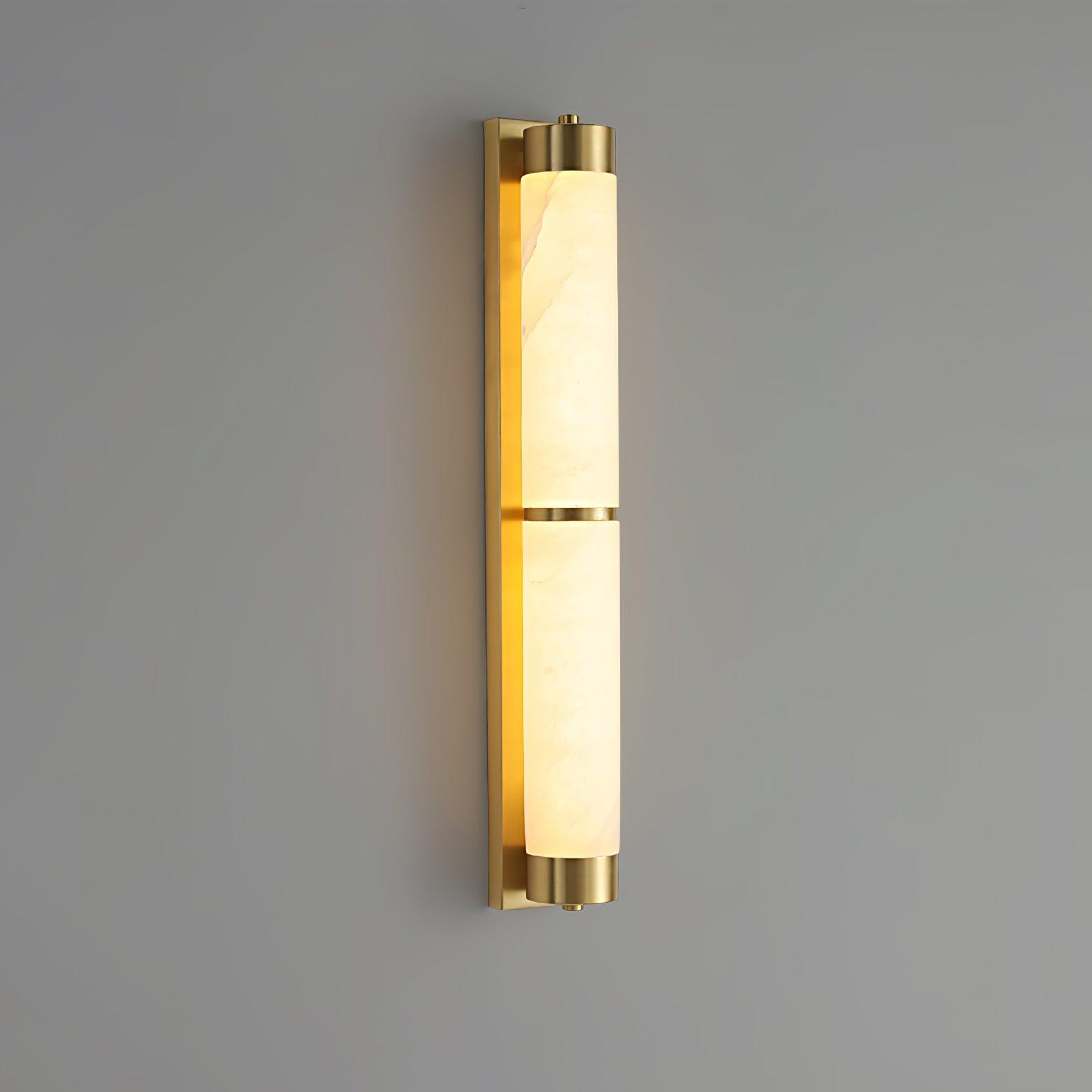 Настінний світильник Cylindra Alabaster Brass