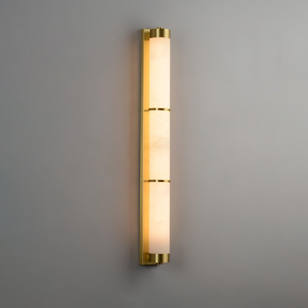 Настінний світильник Cylindra Alabaster Brass