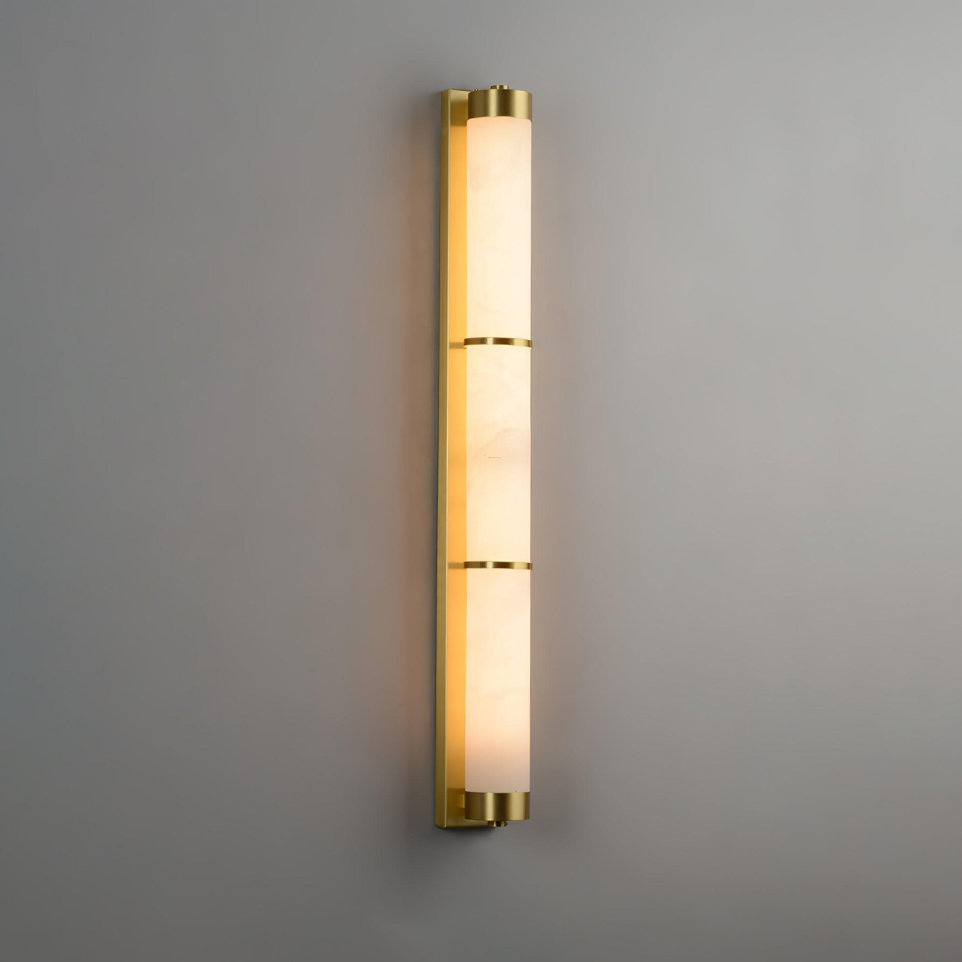 Настінний світильник Cylindra Alabaster Brass
