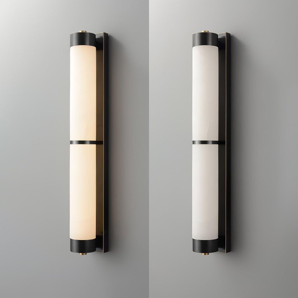 Настінний світильник Cylindra Alabaster Brass