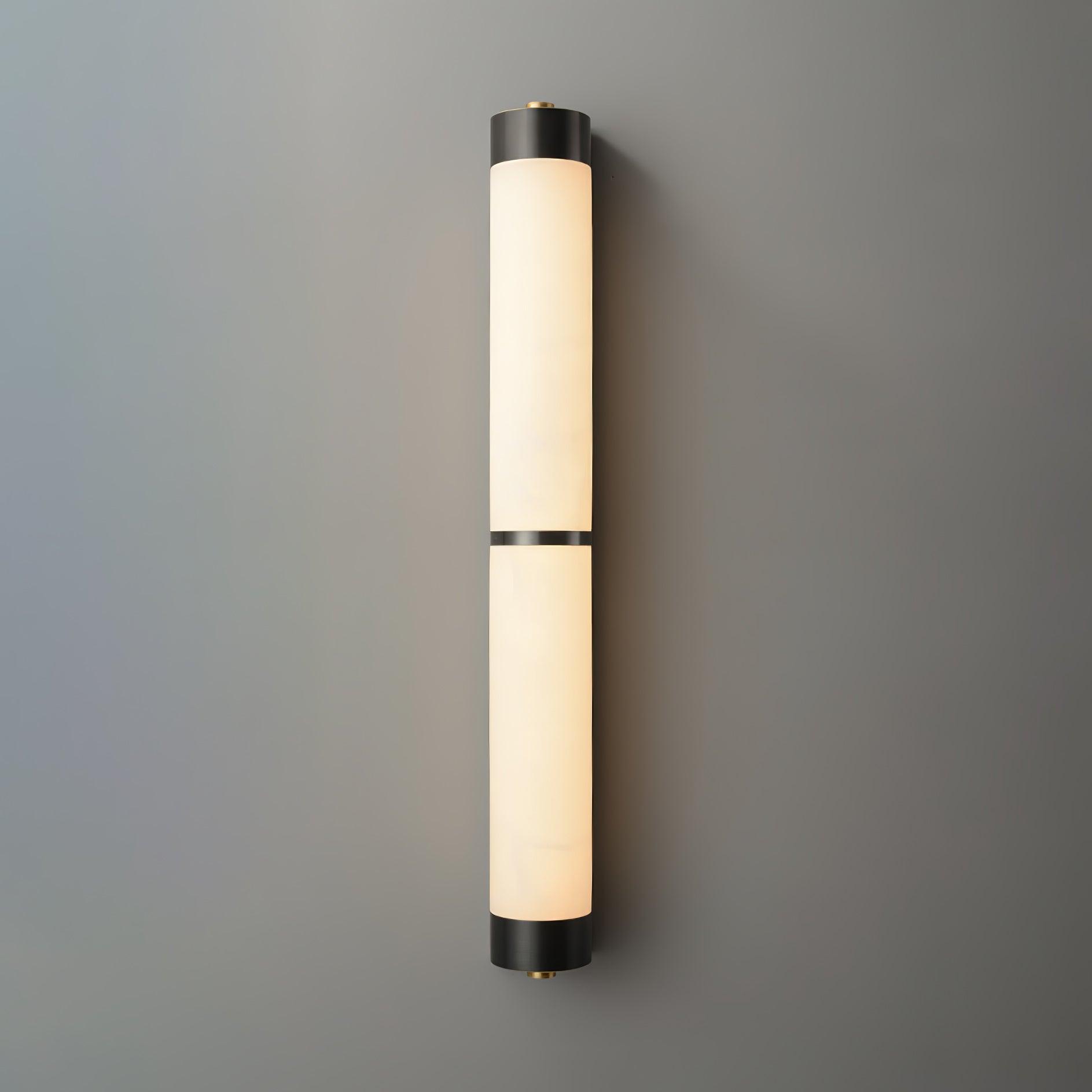 Настінний світильник Cylindra Alabaster Brass