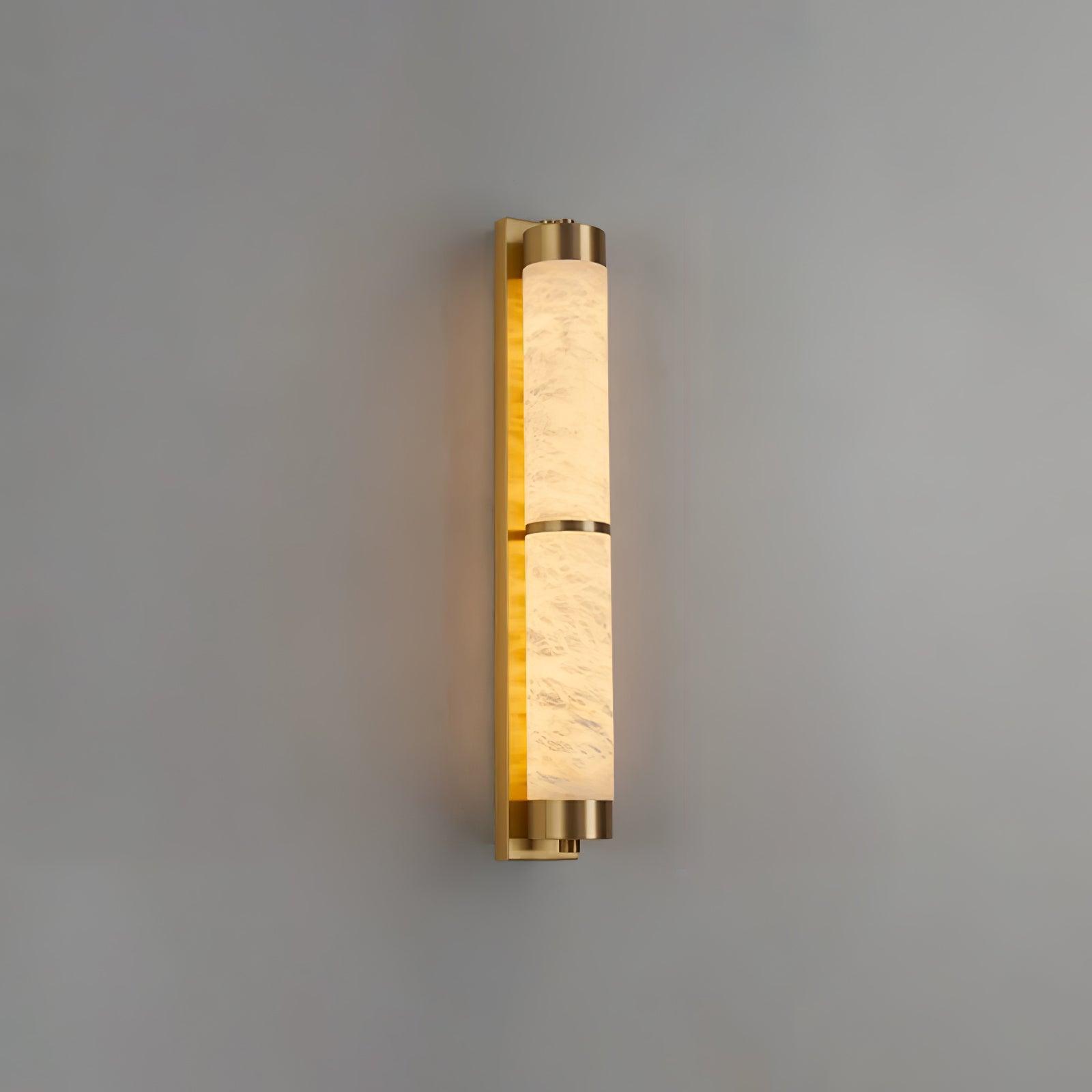 Настінний світильник Cylindra Alabaster Brass
