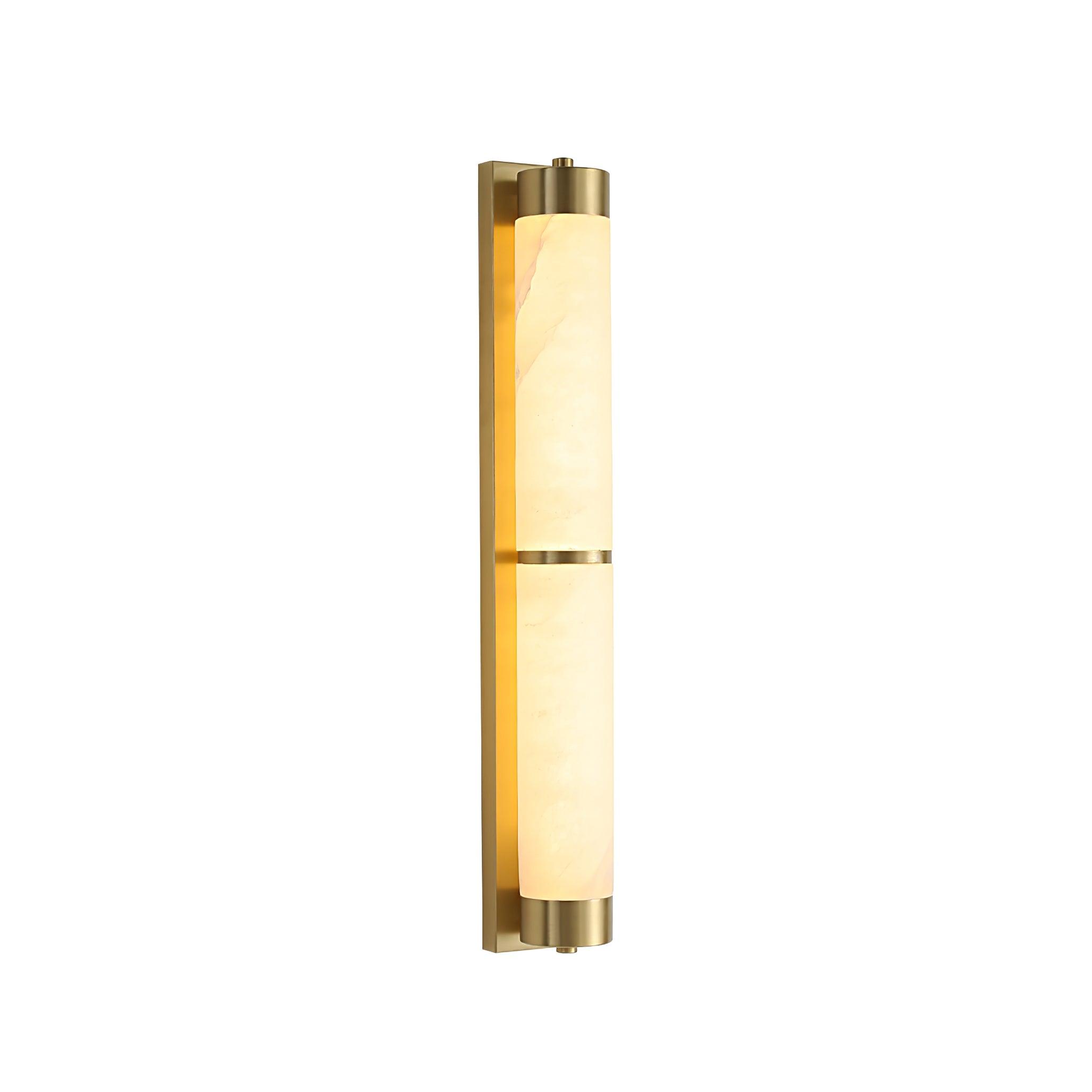 Настінний світильник Cylindra Alabaster Brass