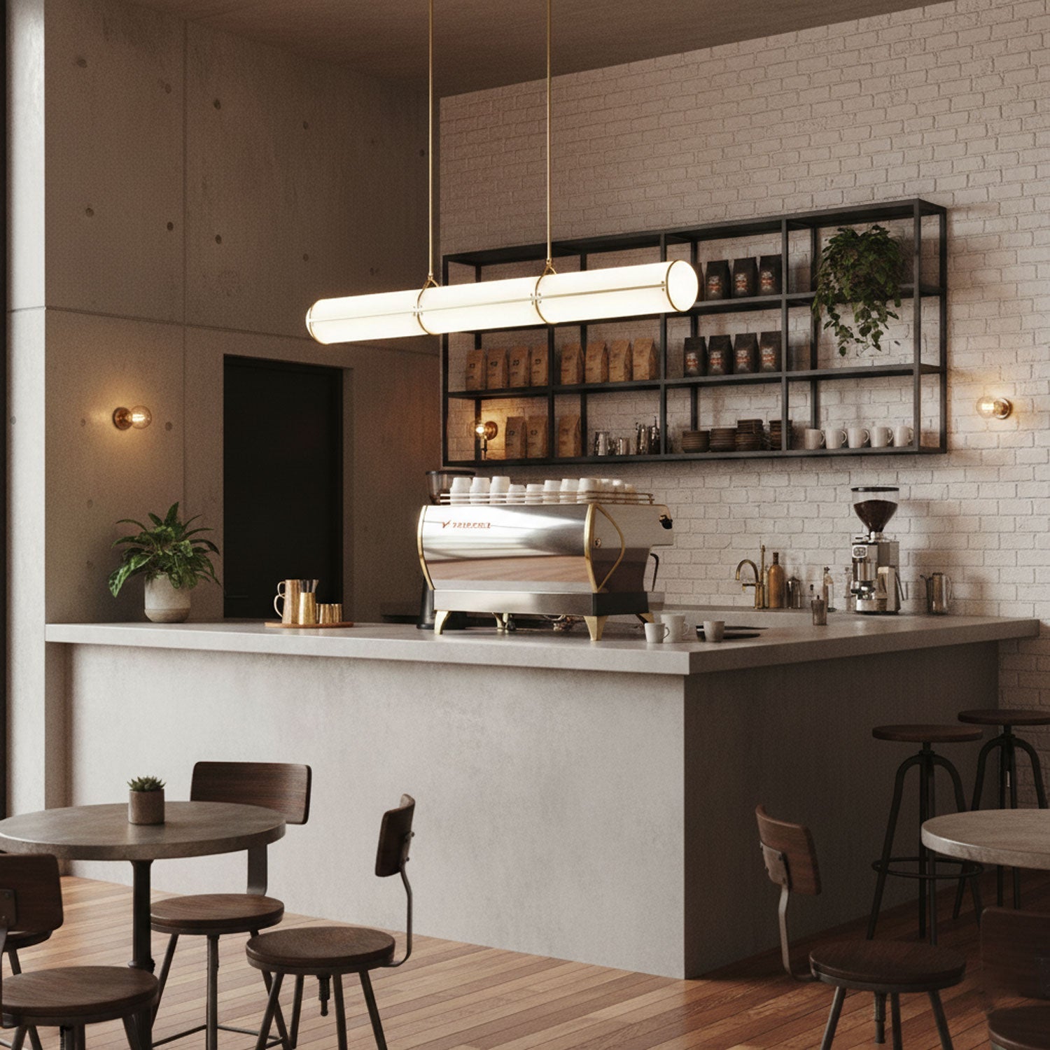Cylindrical Endless Pendant Light