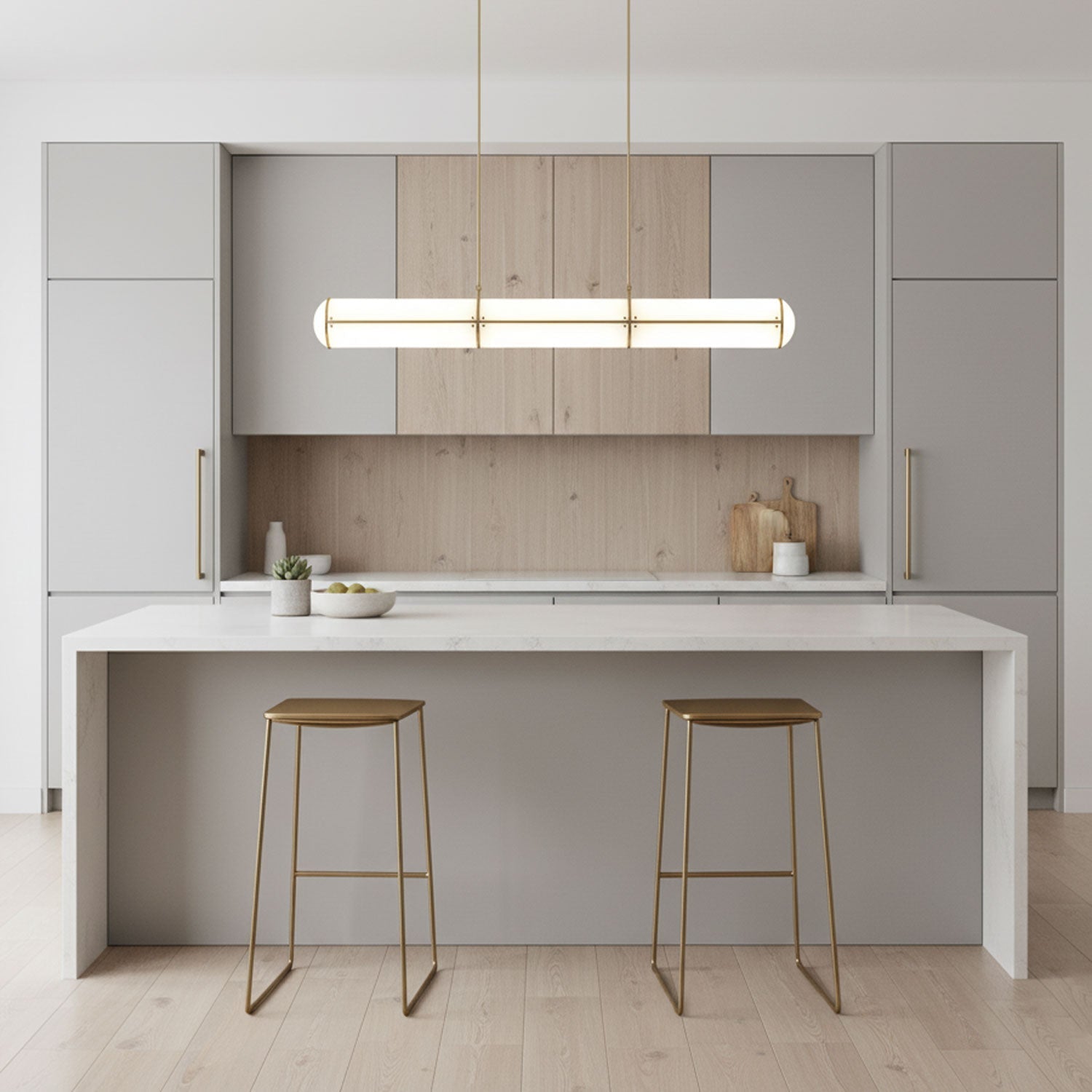 Cylindrical Endless Pendant Light