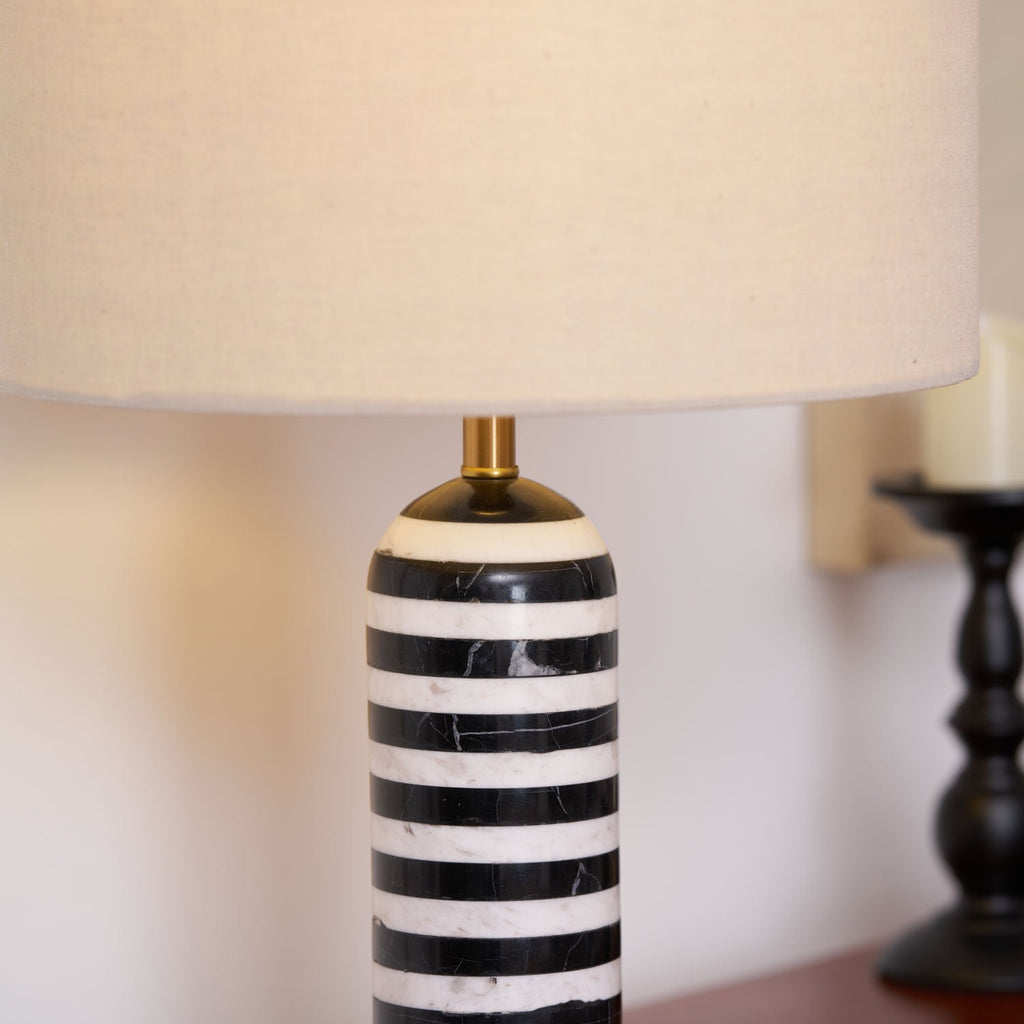 Tuxedo Marble Table Lamp