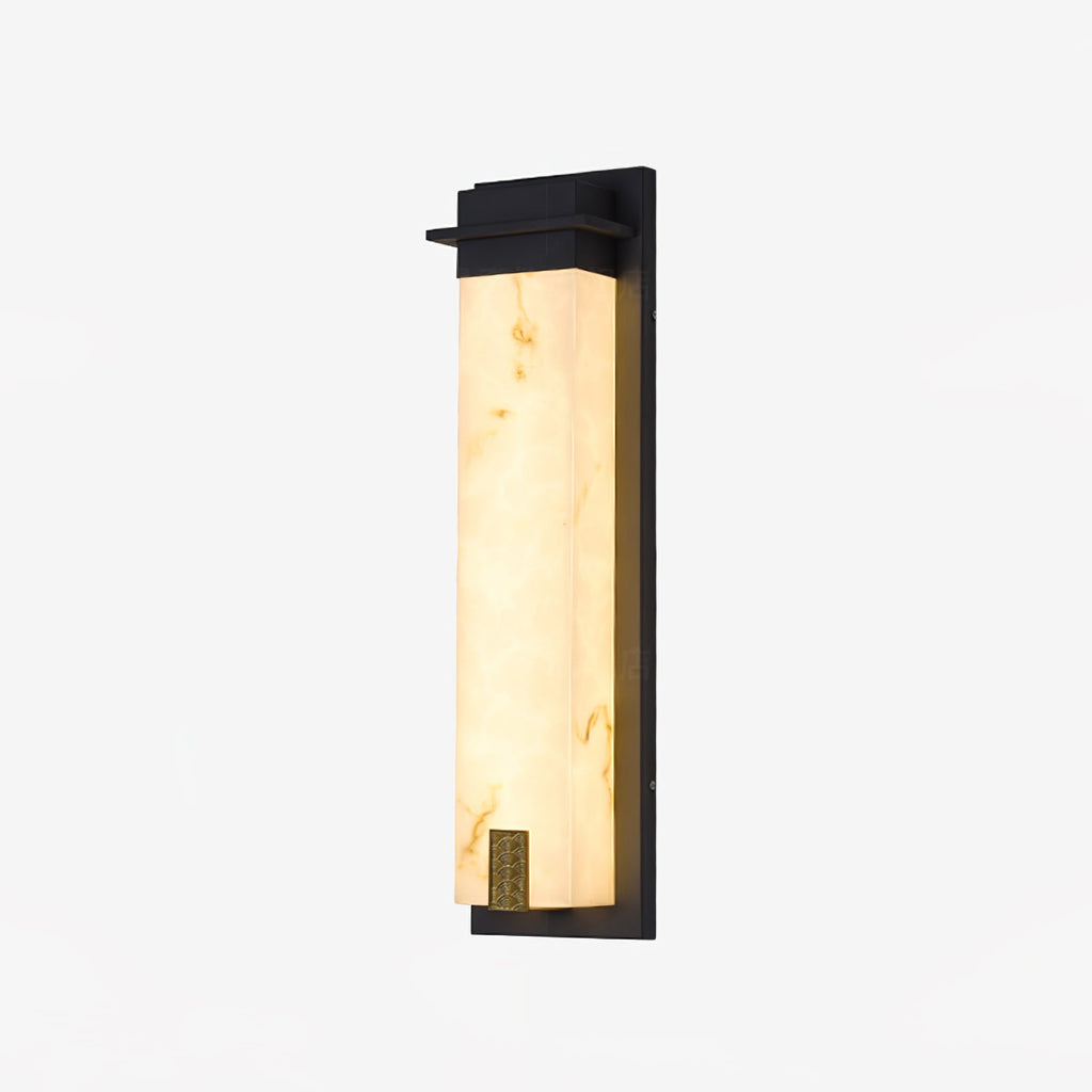 Вуличний настінний світильник Delaney Alabaster