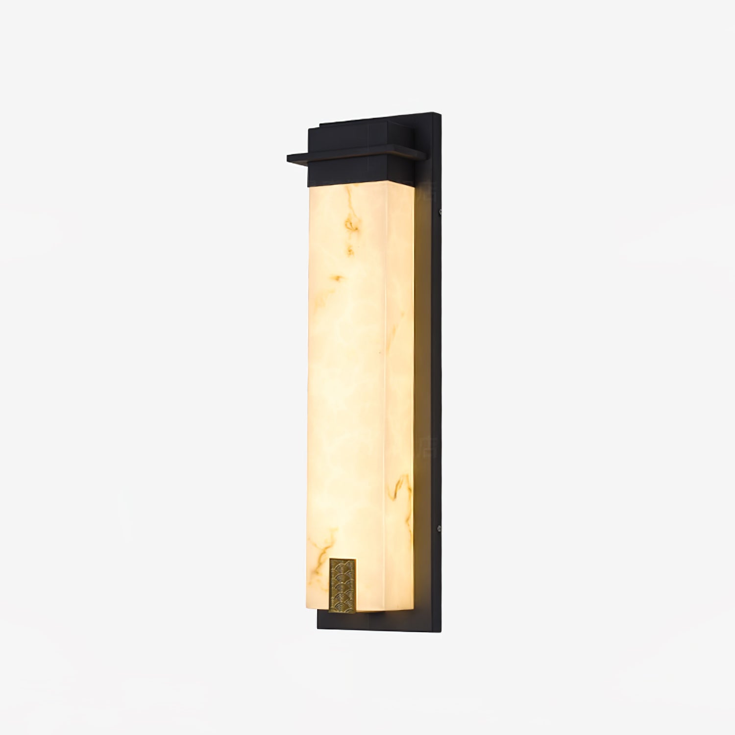 Вуличний настінний світильник Delaney Alabaster