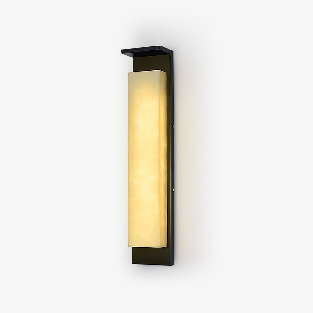 Вуличний настінний світильник Delaney Alabaster