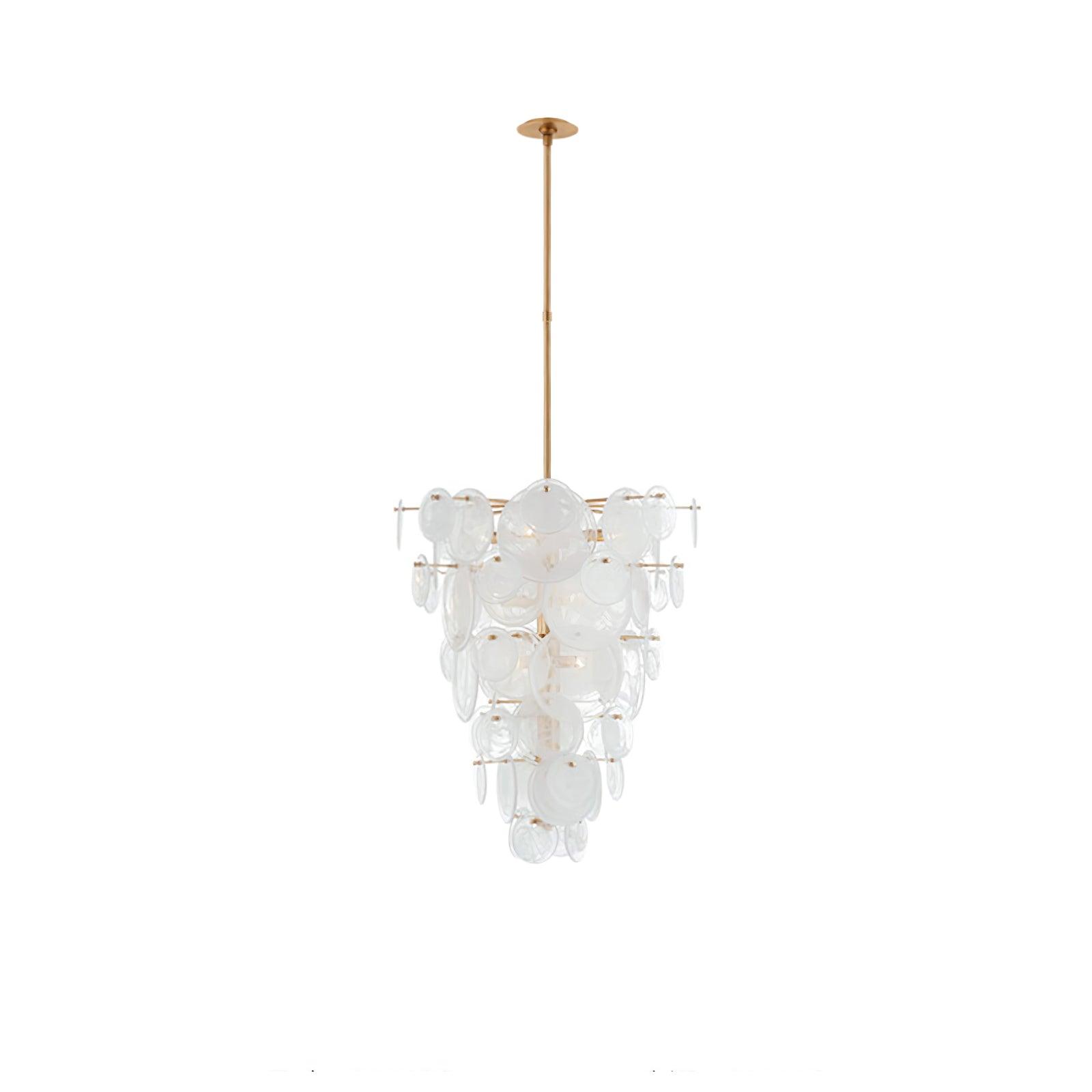Brass Discs Cascading Chandelier - DEPRIMO