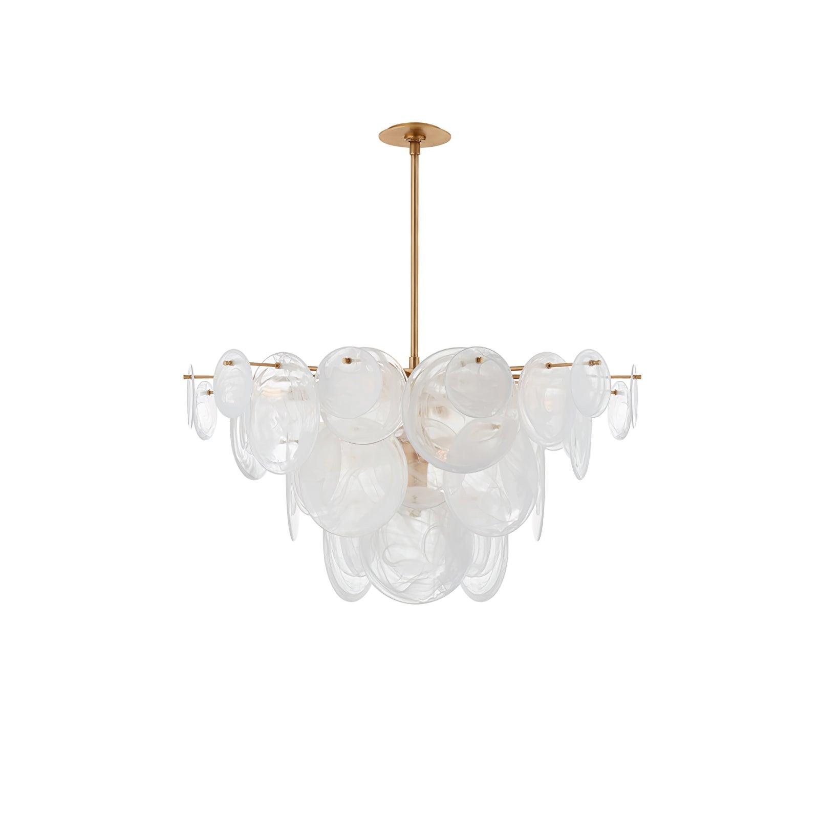 Brass Discs Cascading Chandelier - DEPRIMO