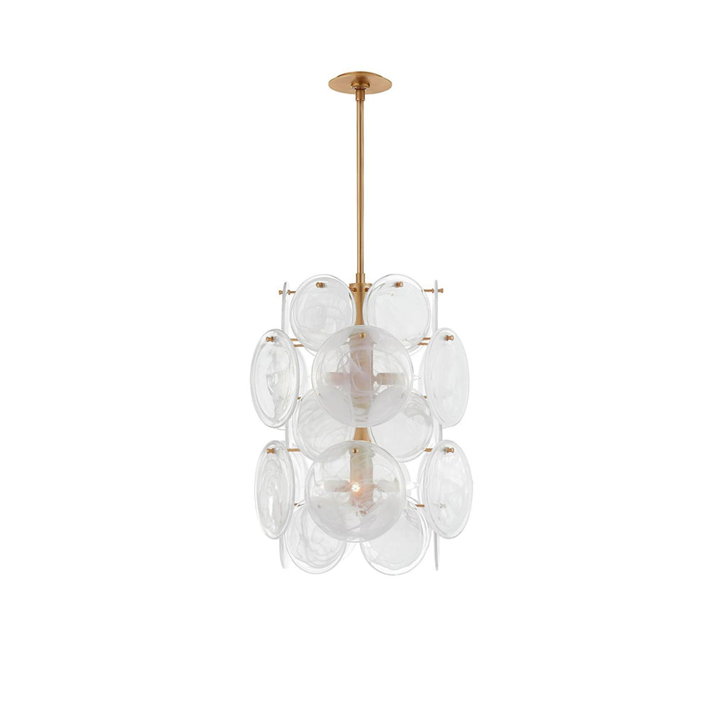 Brass Discs Cascading Chandelier - DEPRIMO