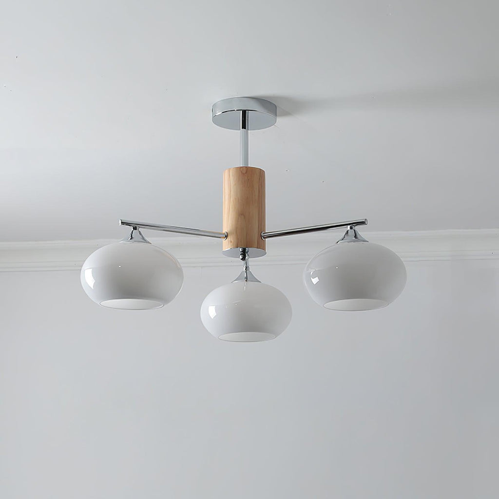 Elliptical Persimmon Chandelier - DEPRIMO