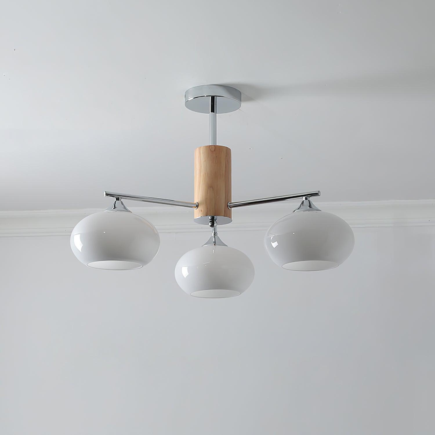 Elliptical Persimmon Chandelier - DEPRIMO