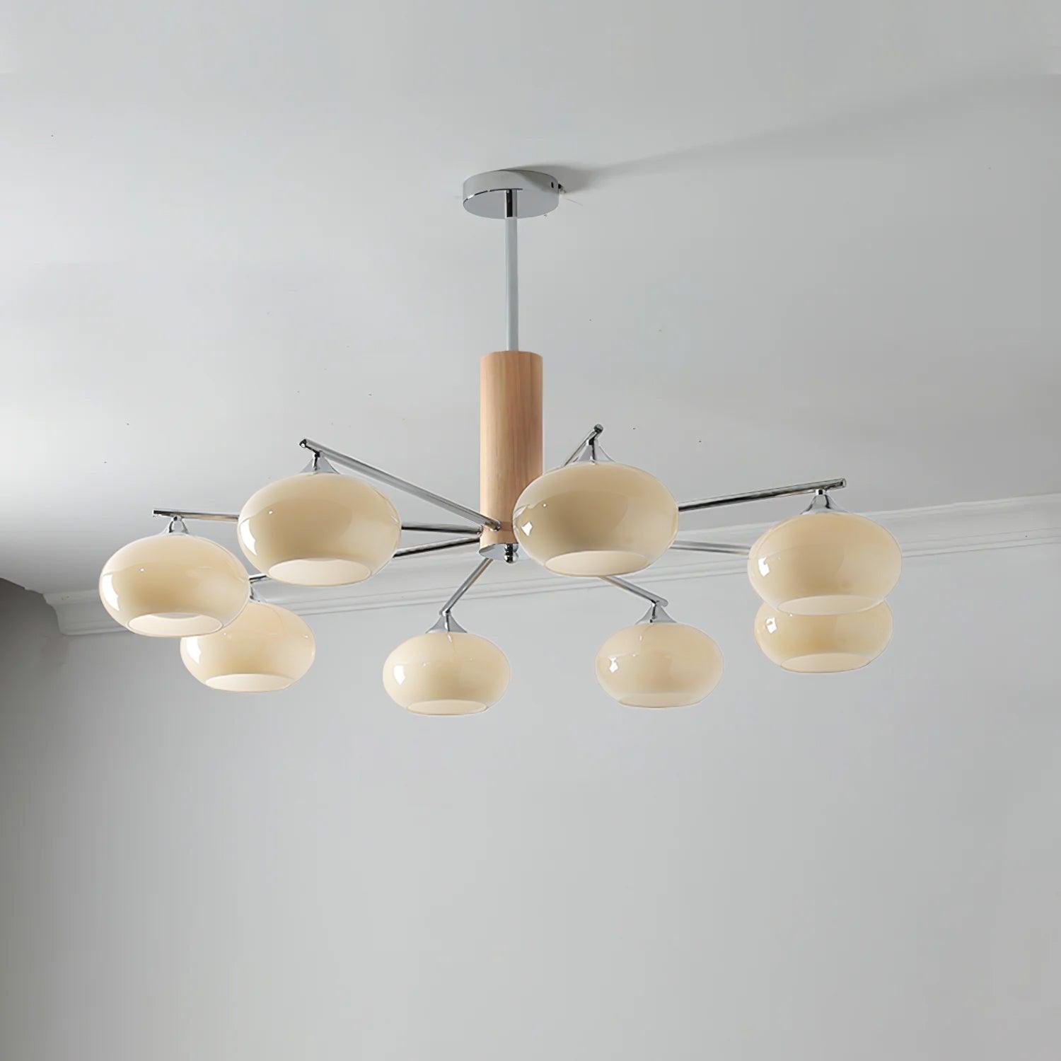 Elliptical Persimmon Chandelier - DEPRIMO
